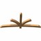Ekena Millwork Davenport Rough Sawn Timber Gable Bracket, Western Red Cedar, 84"W x 38"H x 4"D x 4"F, 11/12 Pitch GBW084X38X0404DAV00RWR - alternate 2
